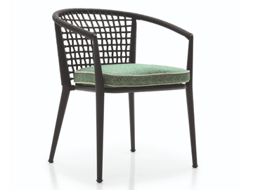 ERICA '19 - Stackable garden chair with armrests by B&B Italia Outdoor - view 3